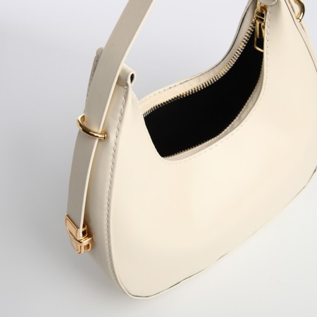 Bag Women's Baget with a zipper, milk color-5
