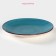 Board ceramic dessert shade "Sea World", d = 19 cm, blue color