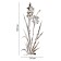 Interior stickers "flower", mirror, decor on the wall, panel 100 x 34 cm
