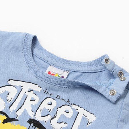 T -shirt for a boy, blue color, height 92 cm-1