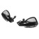 Protection of hands on the steering wheel of a motorcycle, plastic, black, set 2 pcs