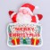 Gift Package "Happy Christmas", with Zip-Lock with a fastener 14.5 x 18 cm