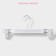 Pannings for trousers and skirts with valve clamps, 29.5 × 13 cm, 10 pcs, white color