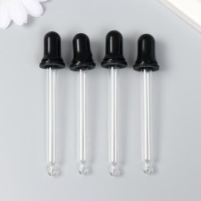 Pipettes glass, silicone for creativity set of 4 pcs 1x1x9.5 cm
