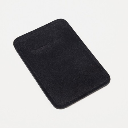 Cartholder on the phone Textura, matte skin, black color-3