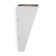 Architectural backlight Outdoor O580wl-L6W, 6W, 9x9x20 cm, LED, 100LAM, 3200K, white color