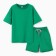 Children's costume (T -shirt, shorts), green color, height 116