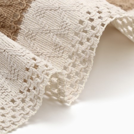 The Ethel Skandi track ts. brown 32*150 cm, 50% cotton 50% linen-6