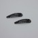 Invisibility for hair "Noch" (set 10 pcs) black-gold