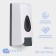A dispenser for an antiseptic or liquid soap mechanical, 350 ml, plastic, white color