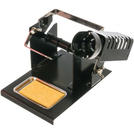 REXANT ZD-10S soldering iron stand, with a solder on a coil