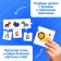 Puzzles Teaching "Fold the Word", 93 elements, Blue Tractor