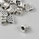 Bead for creativity Metal "Heart Weaving" silver 1.1x1 cm