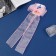Hair clip "Schoolgirl" bow point, 12x30 cm, pink