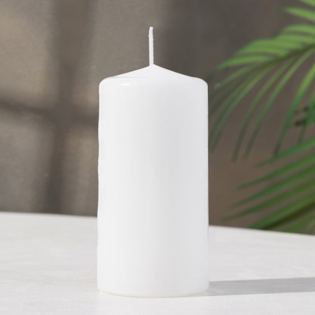 Candle - cylinder, 6x12.5 cm, 35 hours, 275 g, white