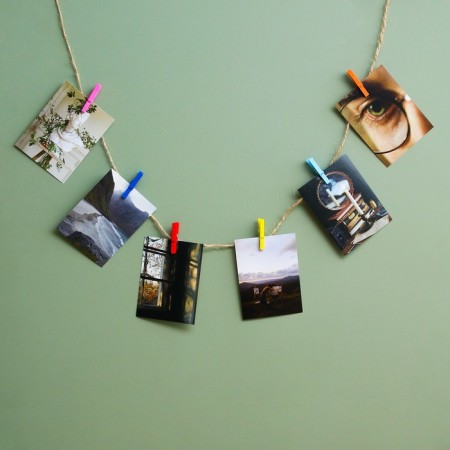 A set of clothespins for decor 50 pcs., Red - 2.5 cm-1