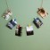 A set of clothespins for decor 50 pcs., Red - 2.5 cm