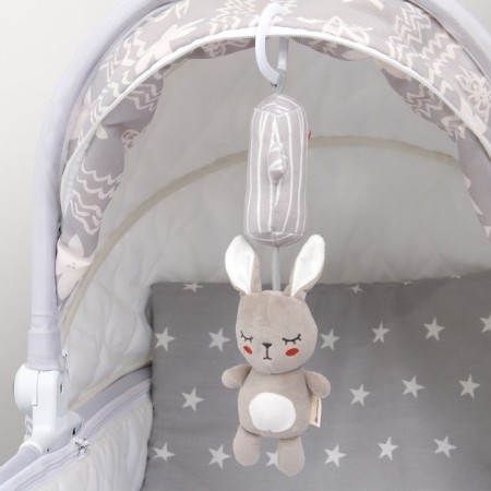 Suspension - Bonnie Bunny rattle, with a squeak, on a crib, stroller, crush me-5