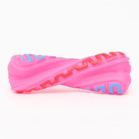 Brying toy "Gantel Snake" for dogs, 14 cm, pink-1