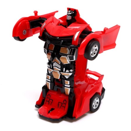 Inertial “sports car” robot, transforms in a collision, mixing color-2