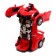 Inertial “sports car” robot, transforms in a collision, mixing color