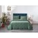 A set with a veil of "Rebeca", size 160x220 cm, 50x70 cm, color malachite