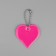 The reflective element "Heart", bilateral, 5 × 5 cm, color mix