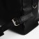 City backpack, textura made of artificial leather with zipper, outer pocket, black color