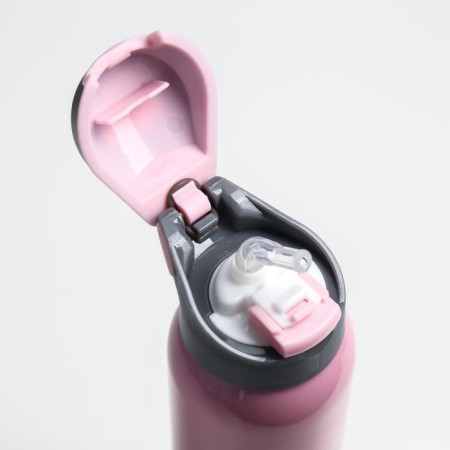Thermos for tea, coffee, 500 ml "Sport", 5.5 x 23 cm, with a tube, pink-3