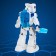 Robot radio-controlled, interactive "epsino", light and sound effects, walks, hydraulic accumulator function