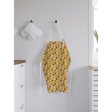 Apron kitchen with a photocrint "Geometric patterns on eggs", adjustable, size OS-1
