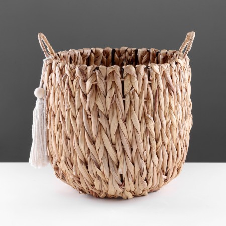 Storage basket with “Bali” handles, D300 Sh300 B300, natural