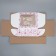 Box a gift team with a window, packaging, "flowers", white, 27x10x21 cm