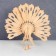 3D-model team wooden miracle-brown "peacock"