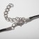 Unisex "Dragon" luminous, color silver on a black lace, 44 cm