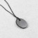 Pendant "Cut", shungite, small, oval, 2x3 cm