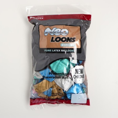 Shar Latex Chrome 12 ", set 50 pcs., Mix color-1