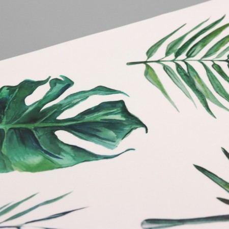 Sticker plastic interior color "tropical leaves" 40x60 cm-1