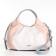 Women's bag-bag on lightning, white/pink color