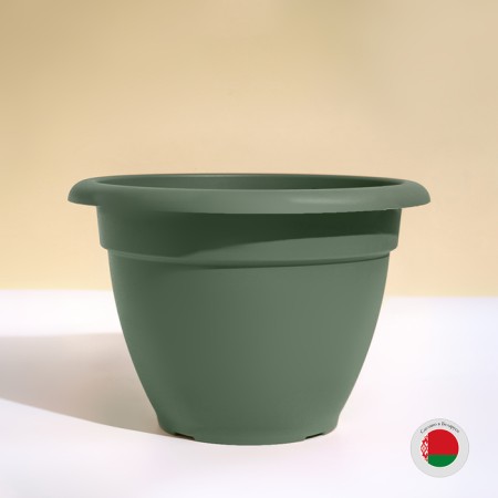 Flower pot, d = 30 cm, 7.5 l, plastic, green sage-3