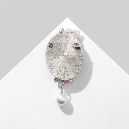 Brooch "Flowers" Kame, colored in silver-1