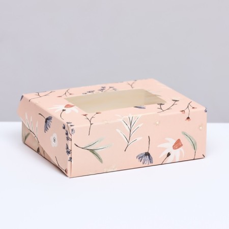 Folding box "Flowers" 10 x 8 x 3.5 cm