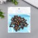 Beads for creativity plastic "Marble. Coffee" d = 0.8 cm set 20 g