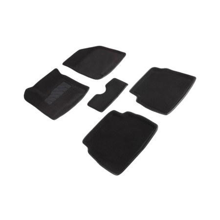 Pile rug for Chevrolet Aveo, 2003-2011, black
