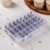 A set of pastry nozzles, 42 pcs, d = 1.7 cm, adapter, in the case, nozzles mix