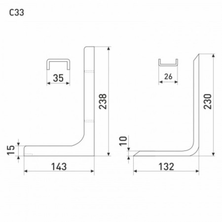 Command holder C33, 237x143x35, White-1