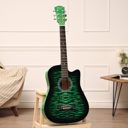 Acoustic guitar Music Life QD-H38Q-HW, Green