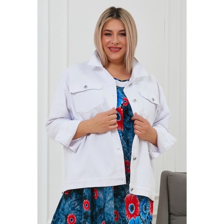 Women's jacket, size 74, white color