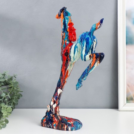 Souvenir Polystone "Gallive Horse" Sunses of paint 11x22x45 cm-2