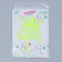 Topper "Happy Birthday", glows in the dark, yellow color